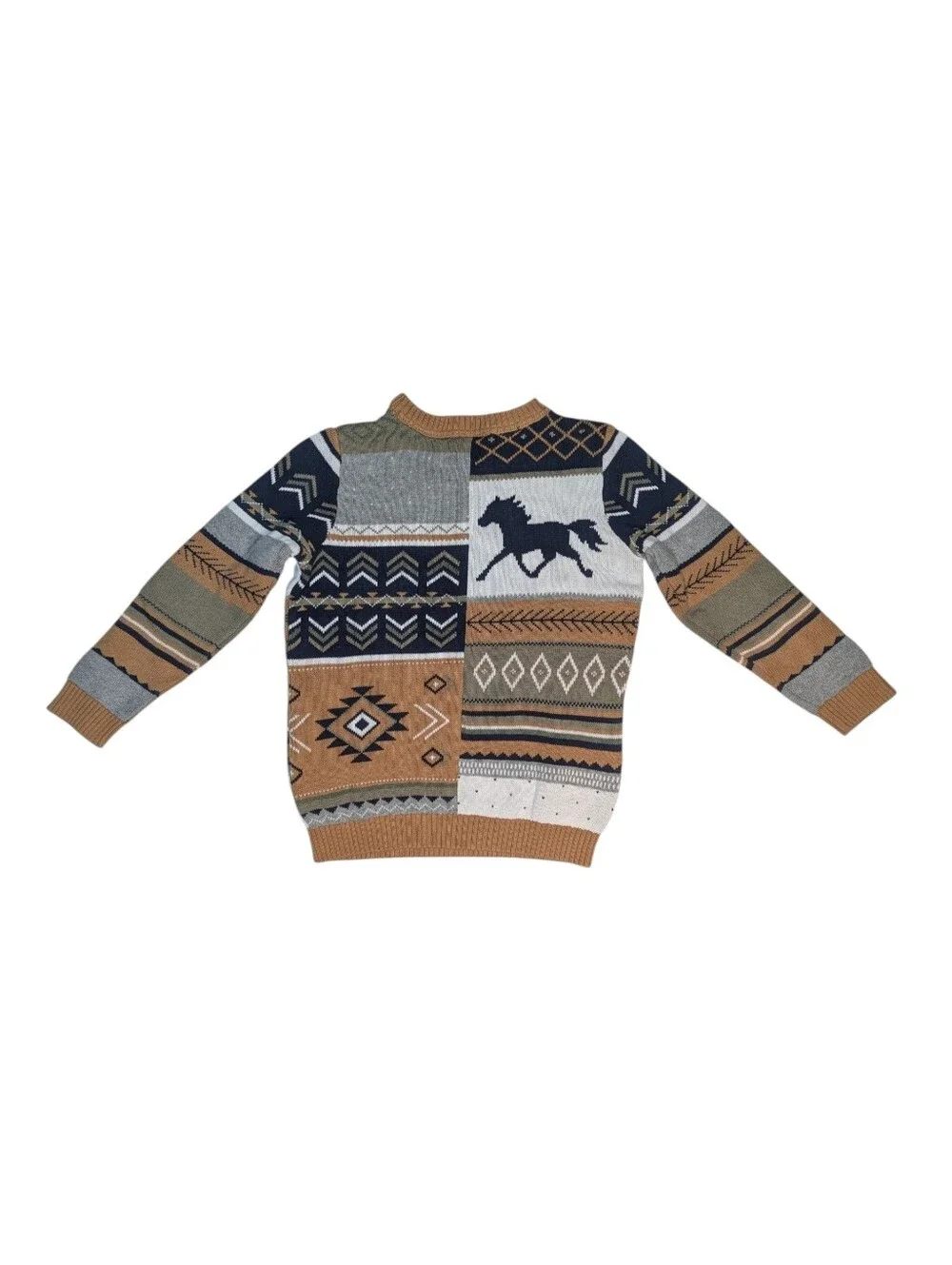 Gymboree Boy's Patchwork Little Rocky Mountain Sweater | Size 7